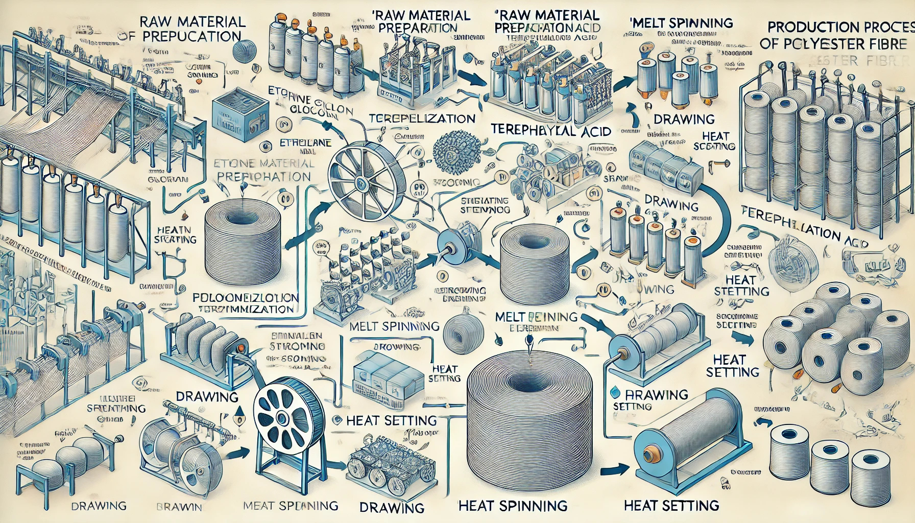chi-tiet-ve-quy-trinh-san-xuat-soi-polyester